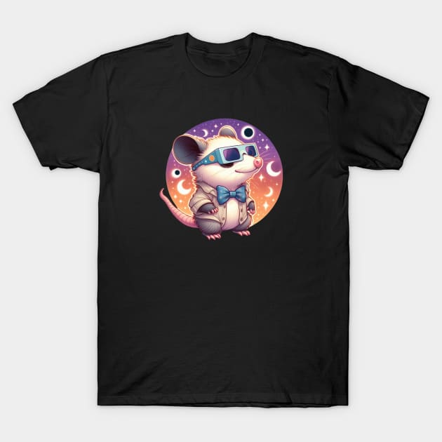 Possum watching total eclipse T-Shirt by Croquis and Delight
